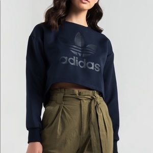 NWOT Adidas Originals Legend Ink Cropped Shirt